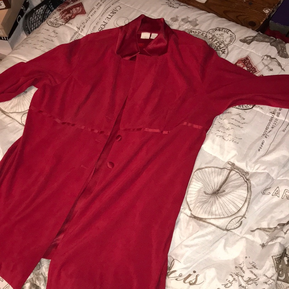 Red Buttoned Jacket